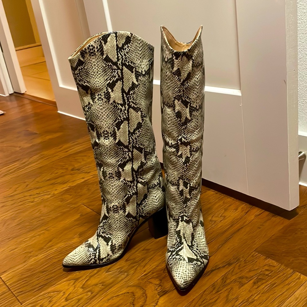Snake Skin Boots
